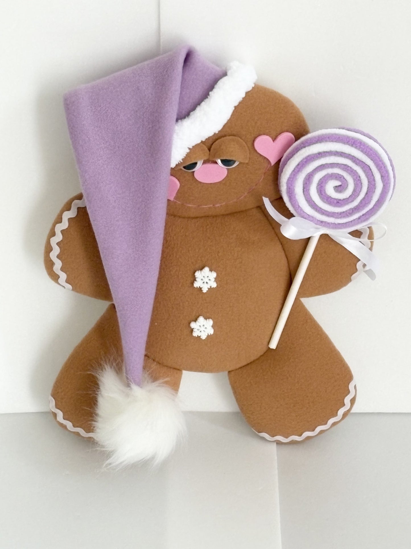 Gingerbread man attachment in lilac