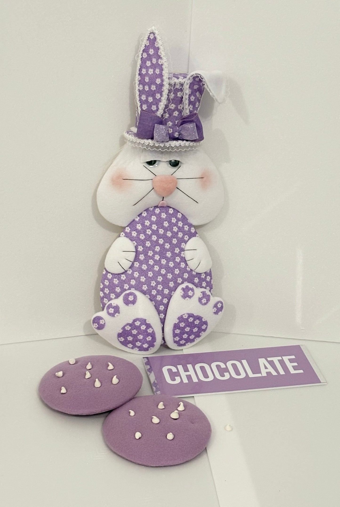 Easter bunny attachment set in lilac