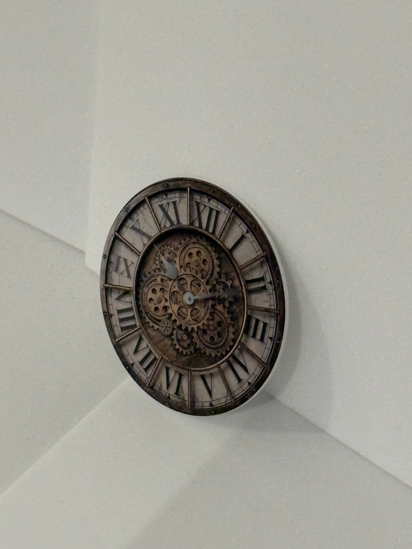 002 steampunk clock sign 6 inches, uv protected, lightweight foamex