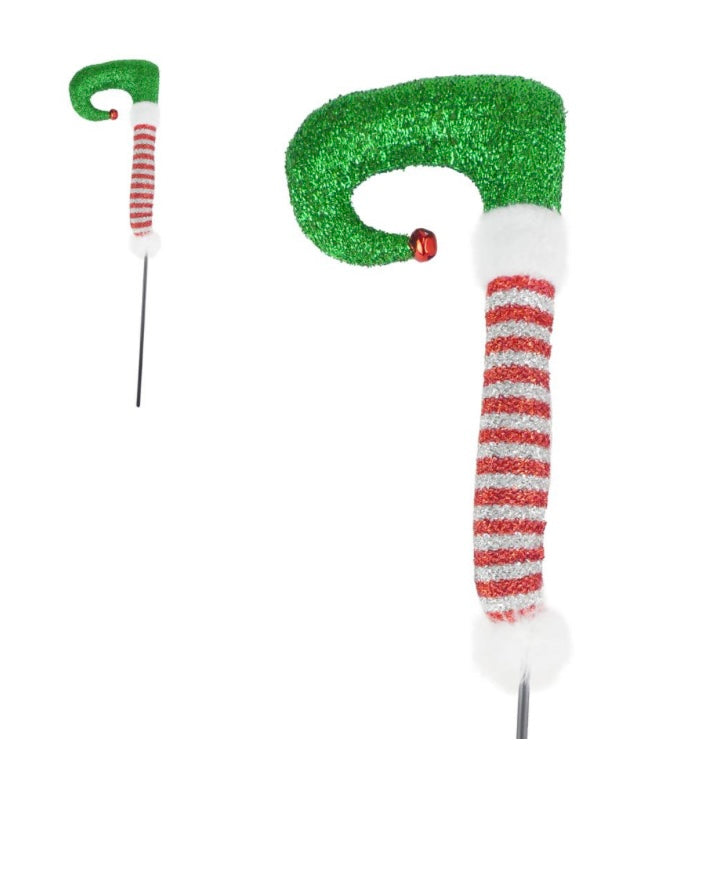 Set of 2 sparkly elf legs