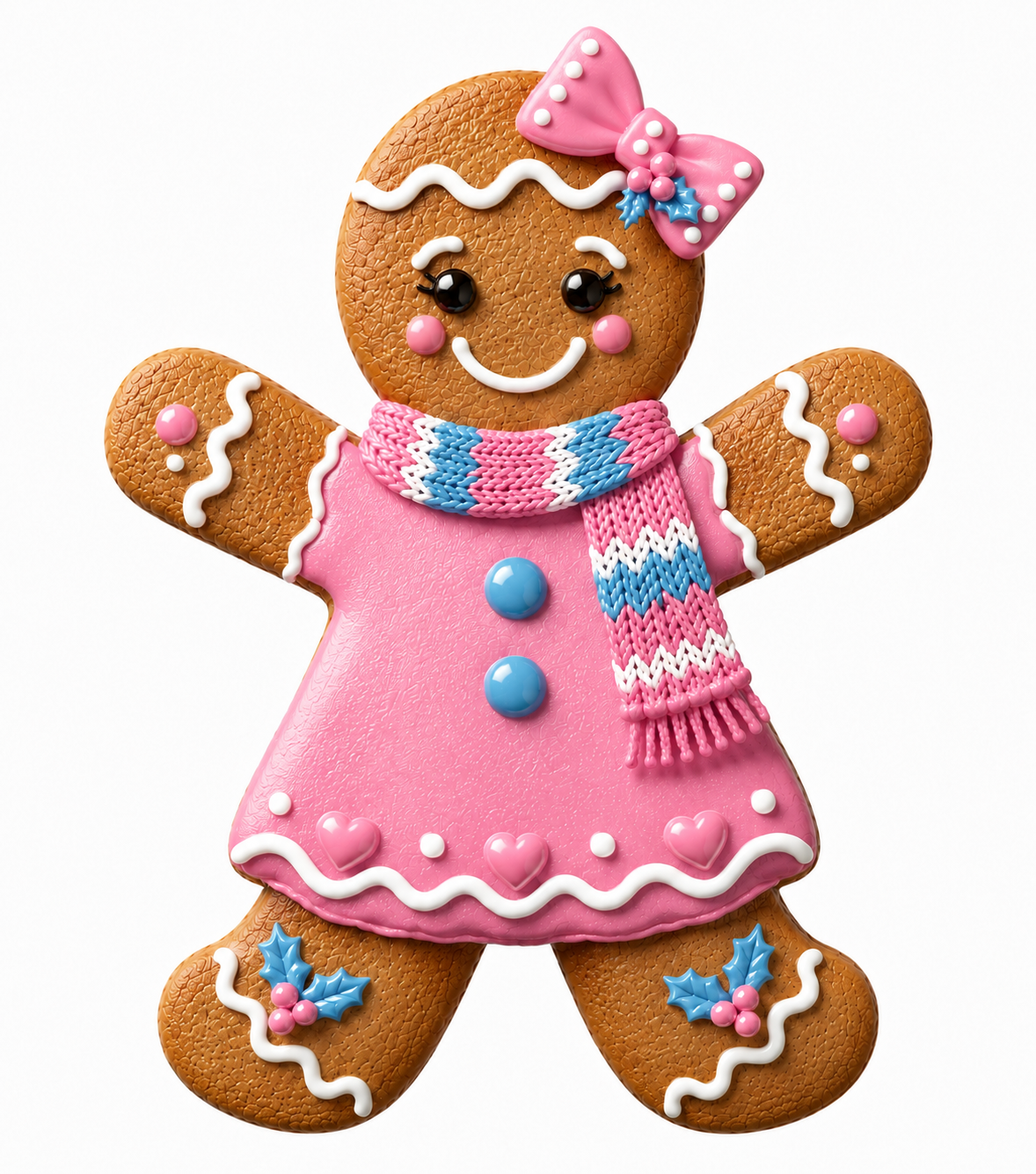 13” gingerbread sign girl pink