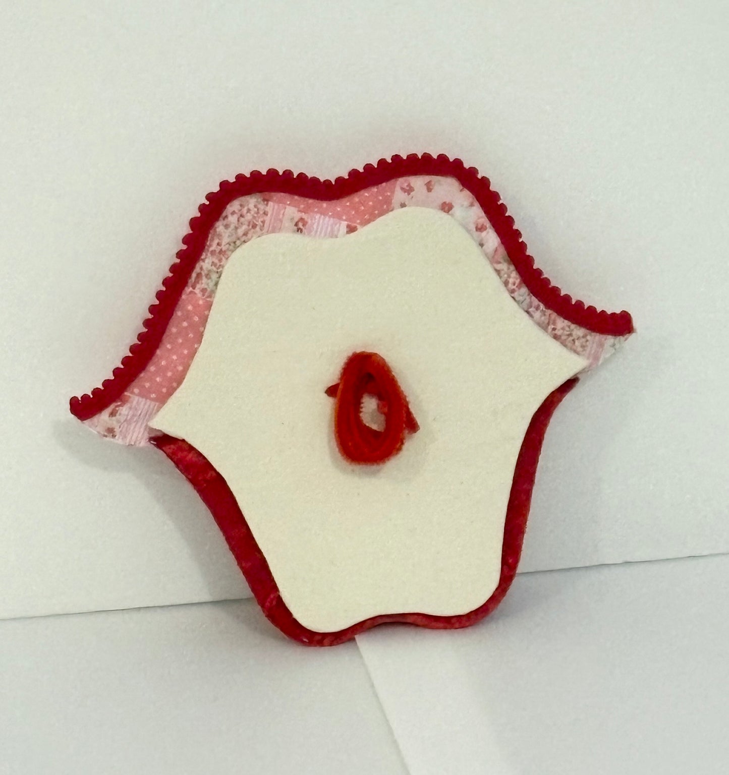 Lips attachment red and pink