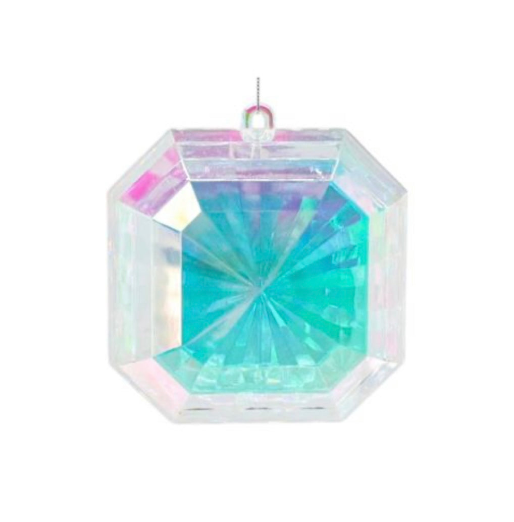 Iredescent square acrylic gem
