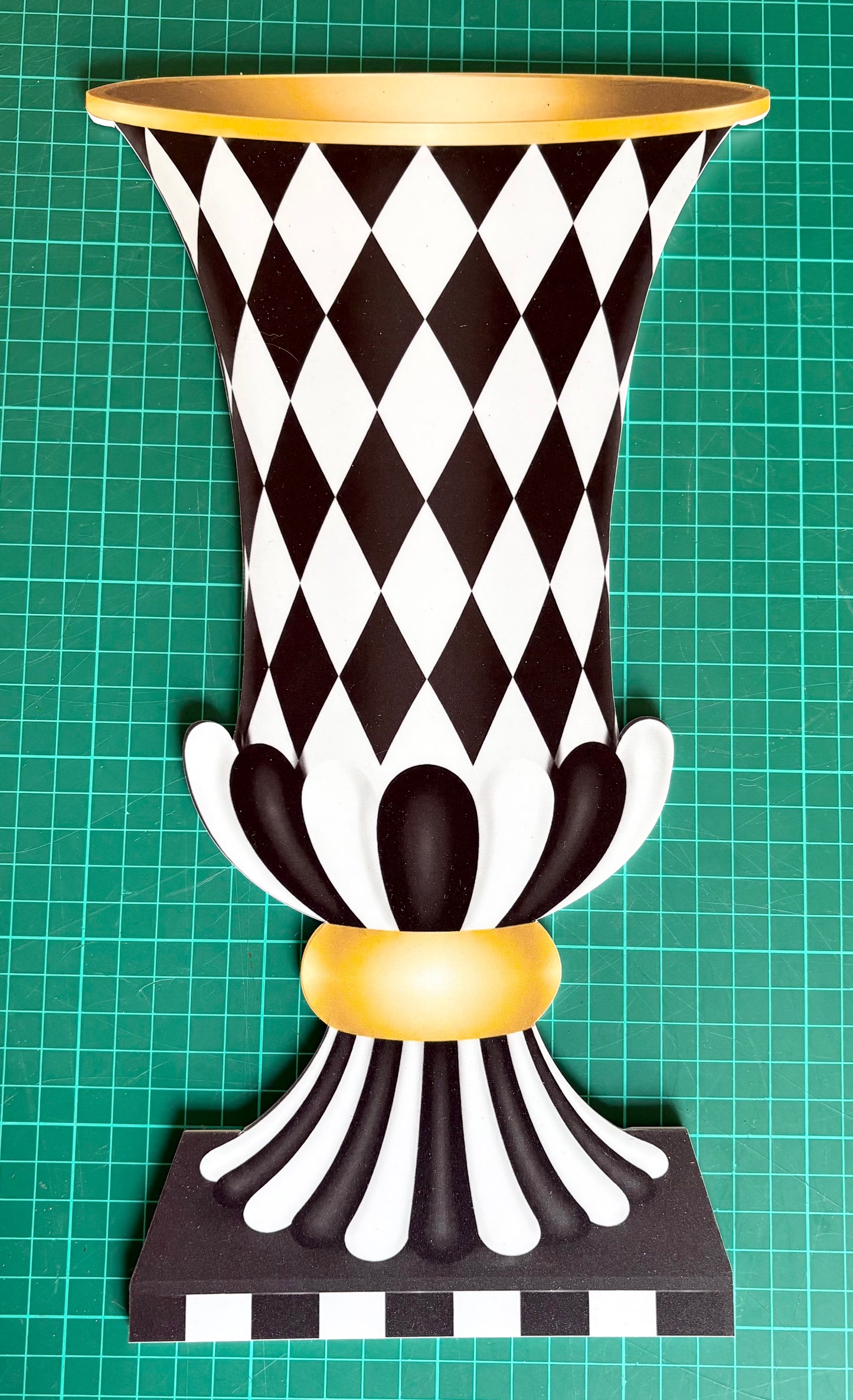 Vase plaque on its own