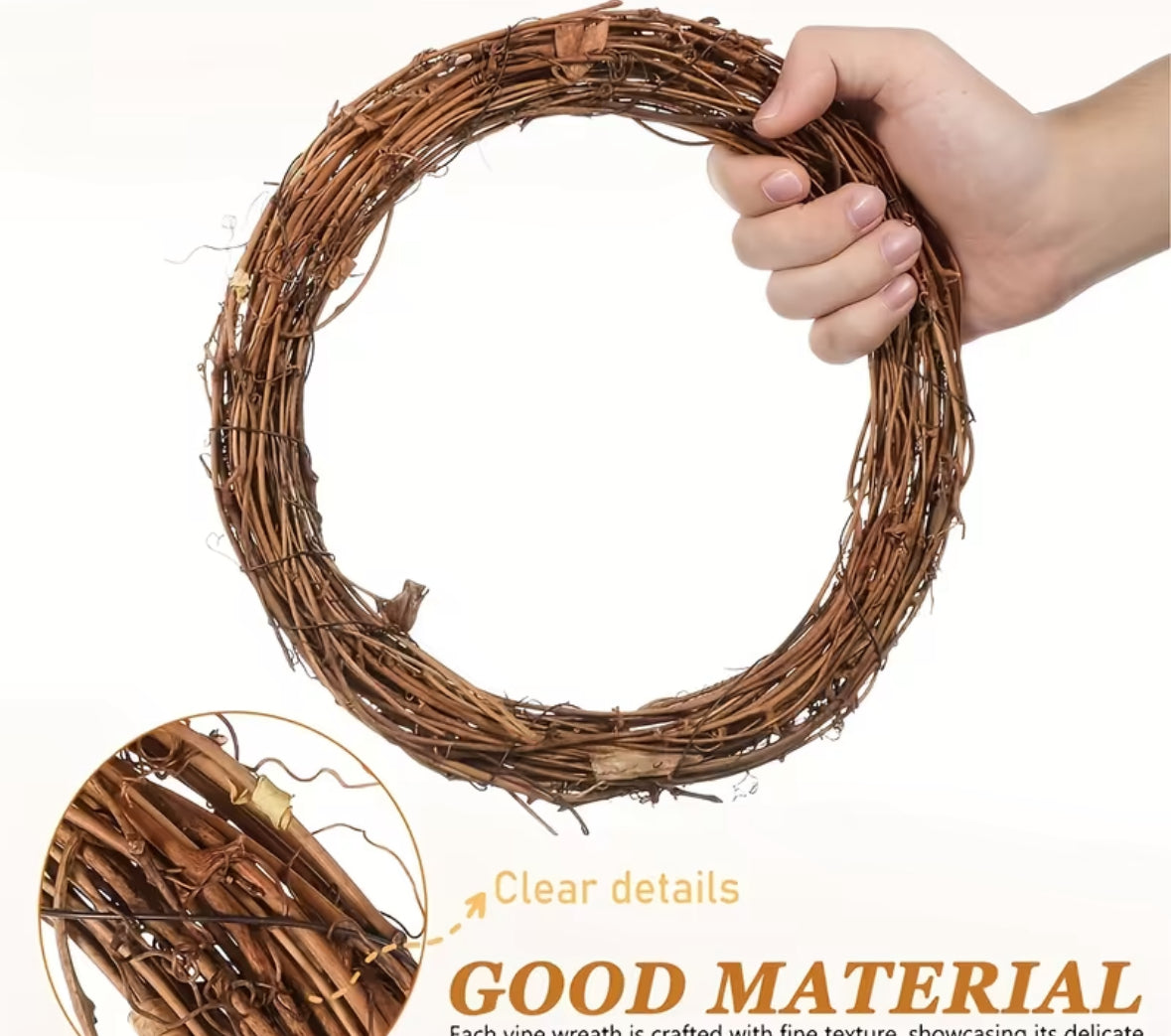 30cm grapevine wreath base