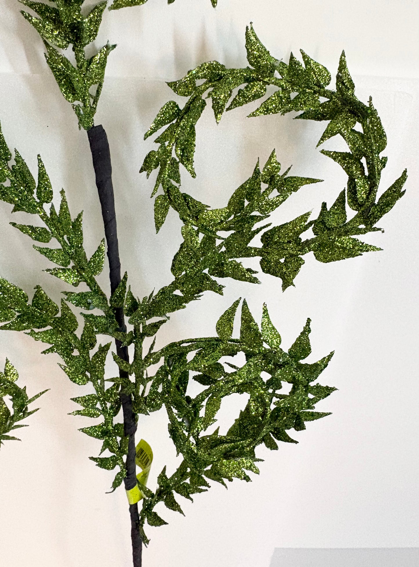 Glitter spiky 5 spiral green stem