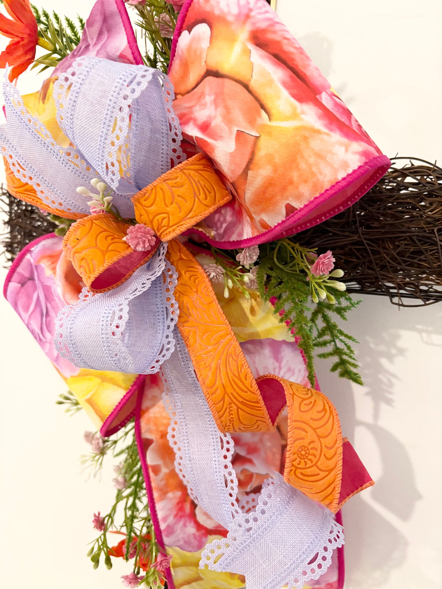 002 grapevine cross in beautiful vibrant colours