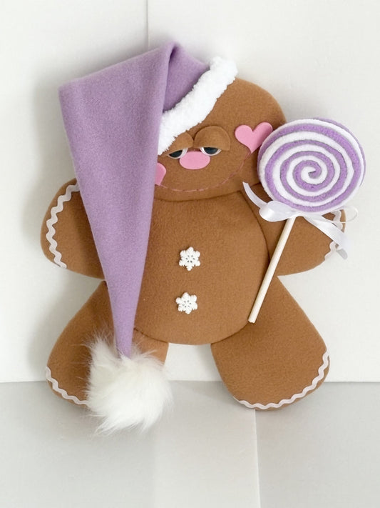 Gingerbread man attachment in lilac
