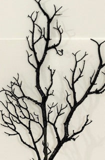 Black sparkly wired spray pick