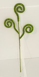 Lime green Glitter Spiral Pick – Sparkling Decorative Stem for Crafts, Wreaths & Floral Arrangements