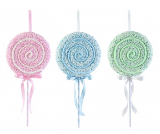 Christmas Pastel Hanging Lollipop 43cm