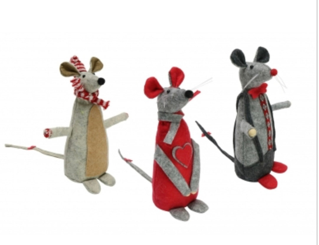 Mouse Standing Felt 20cm