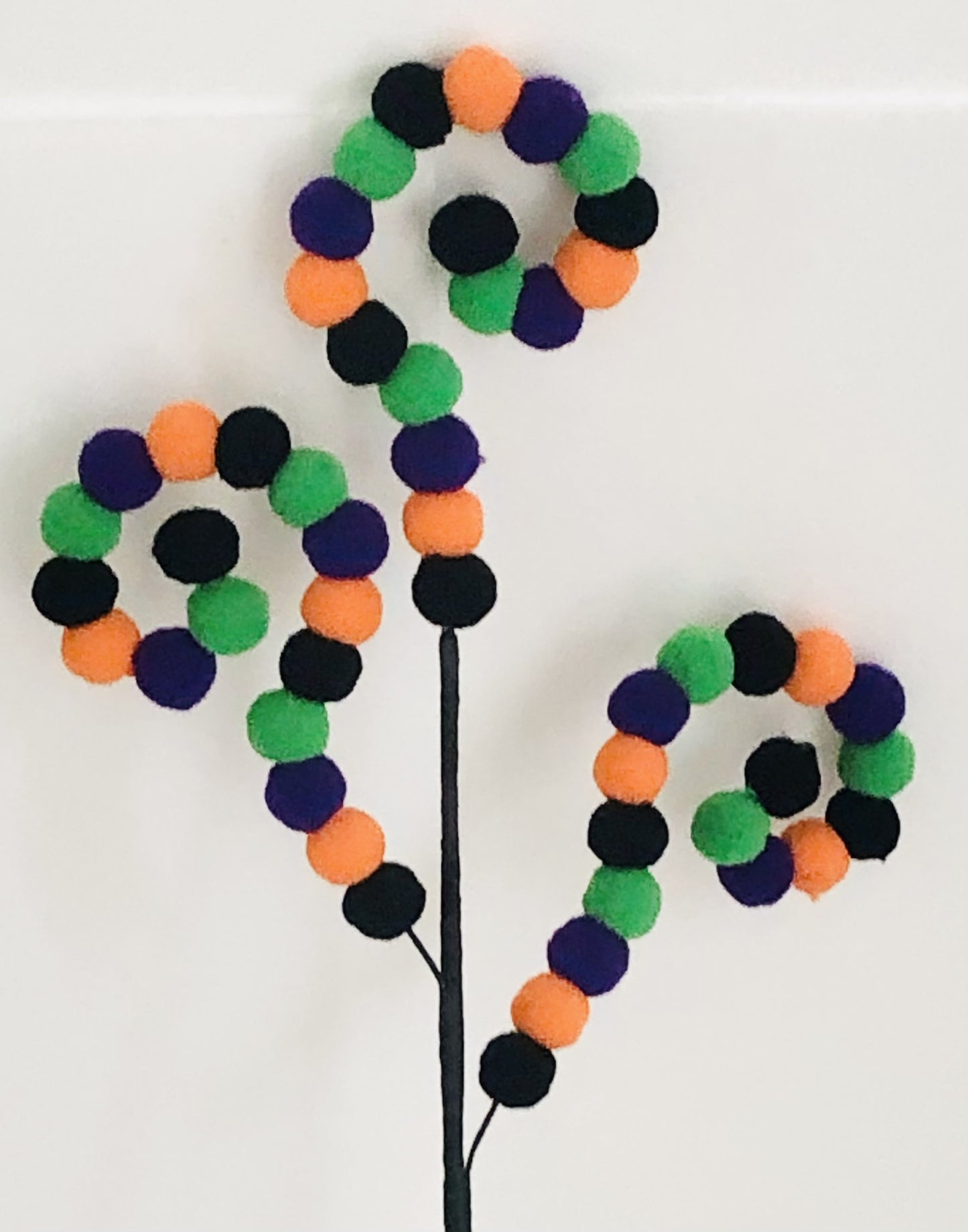 Curly curl Halloween pom-pom spray