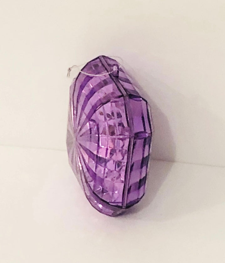 Decorative plastic acrylic lightweight square shaped lilac Crystal gem, Christmas decoration, tree decoration