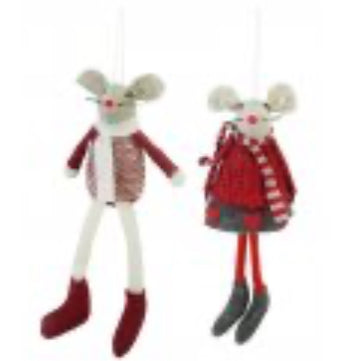 Knitted Mouse Dangly Legs