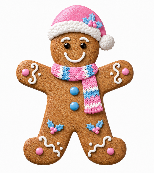 13” gingerbread sign boy pink
