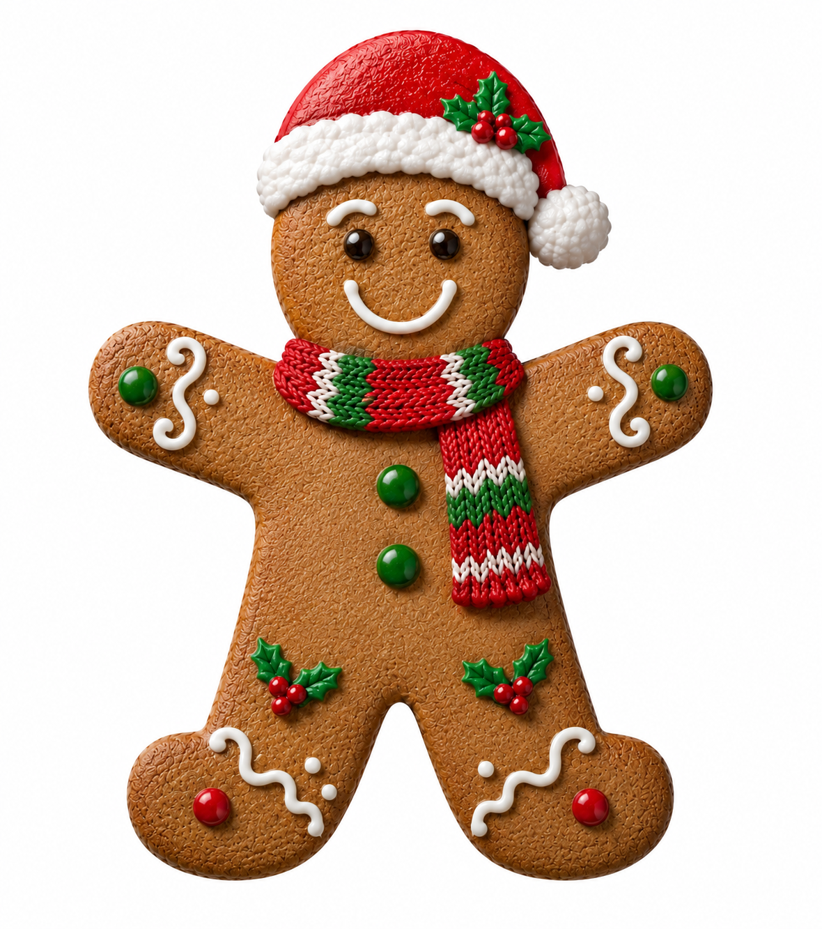 13” gingerbread sign boy red