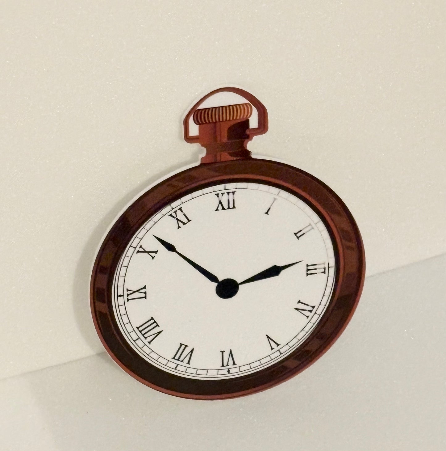 Traditional clock sign 8 inches, uv protected, lightweight foamex