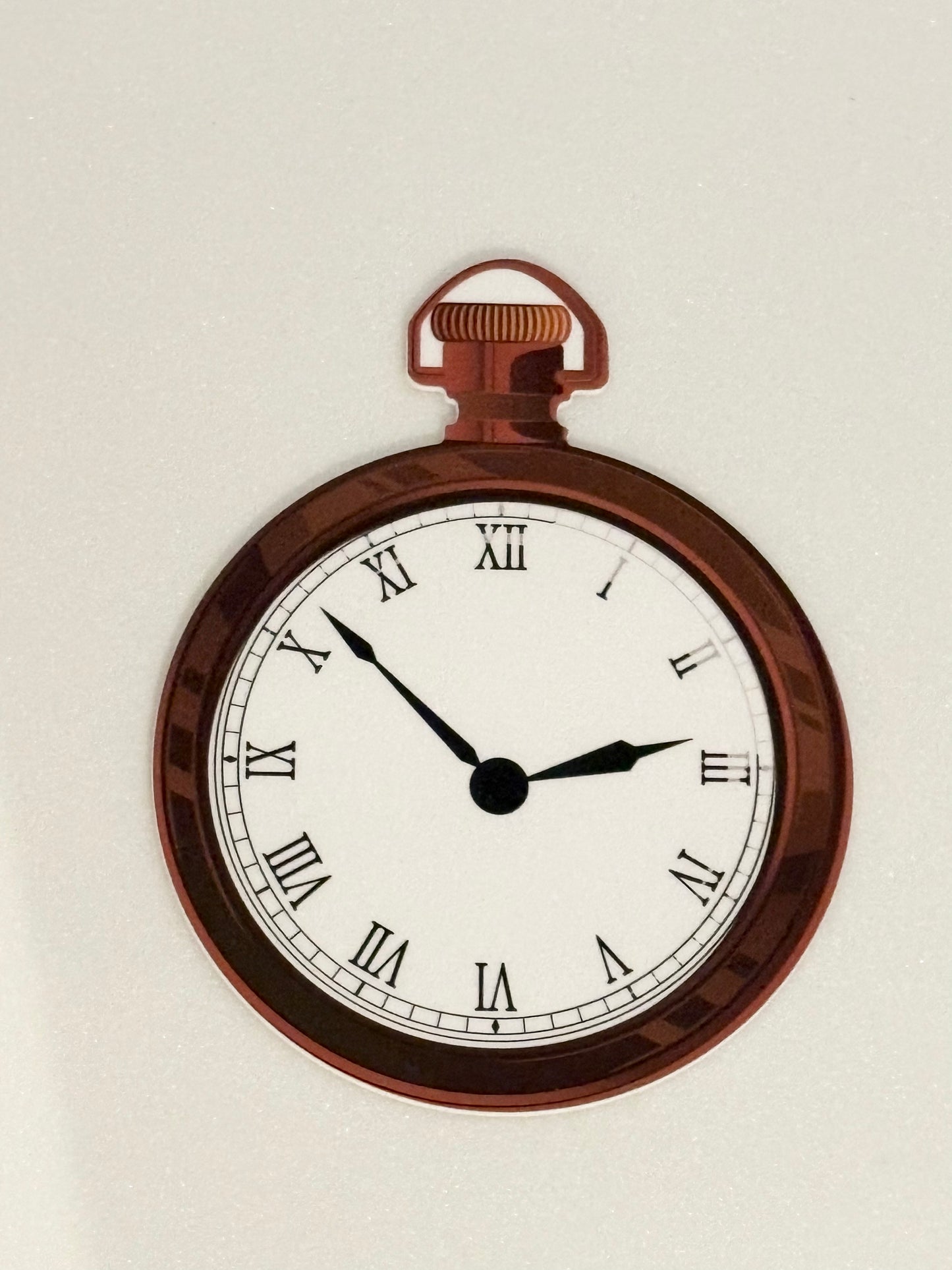 Traditional clock sign 8 inches, uv protected, lightweight foamex