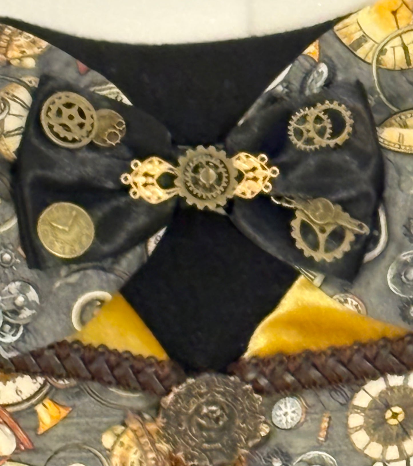 One of a kind 3 piece attachment set, top hat with arms and bust , steampunk , Spring, decoration, wreath attachment