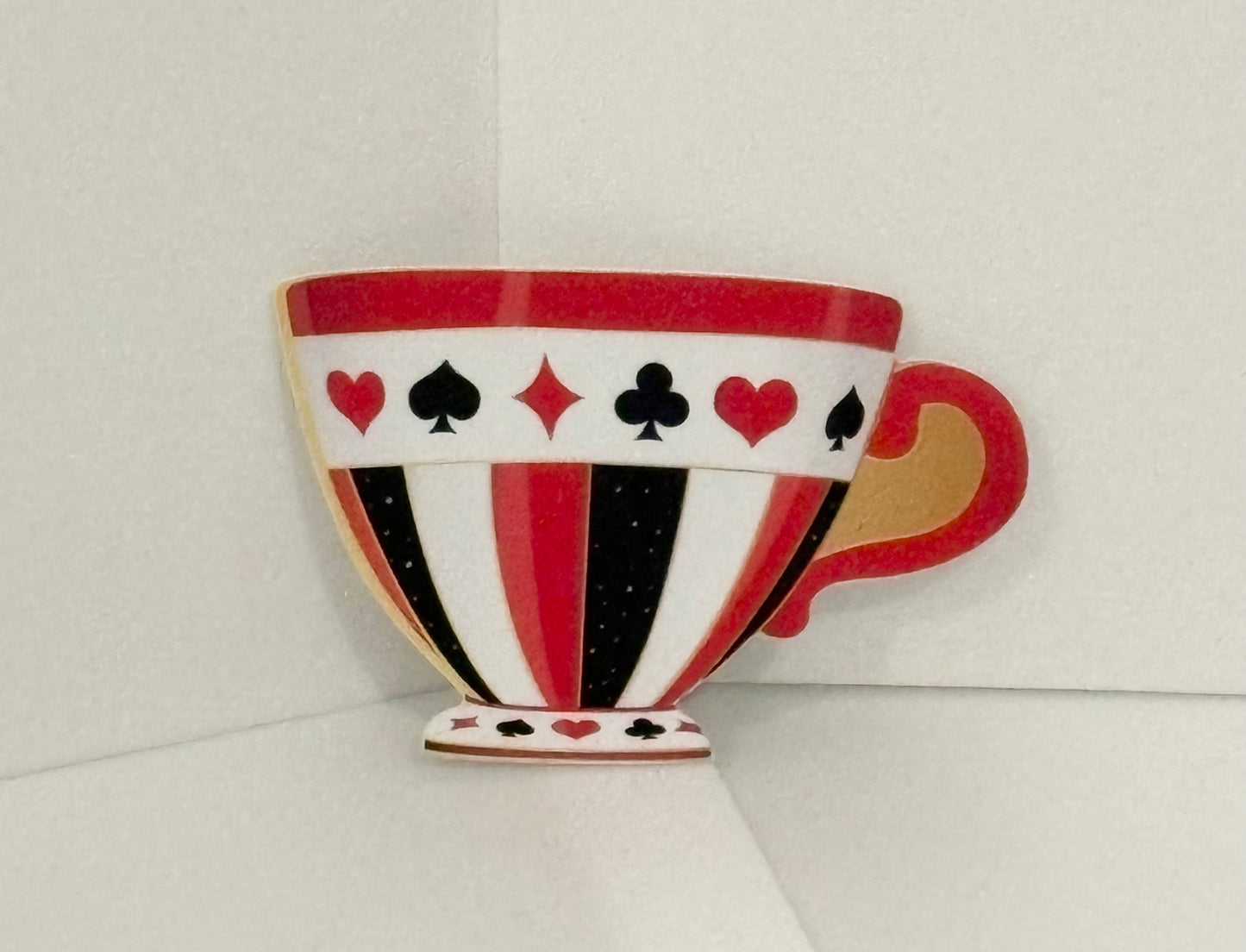 Tea cup sign 6 inches, uv protected, lightweight foamex