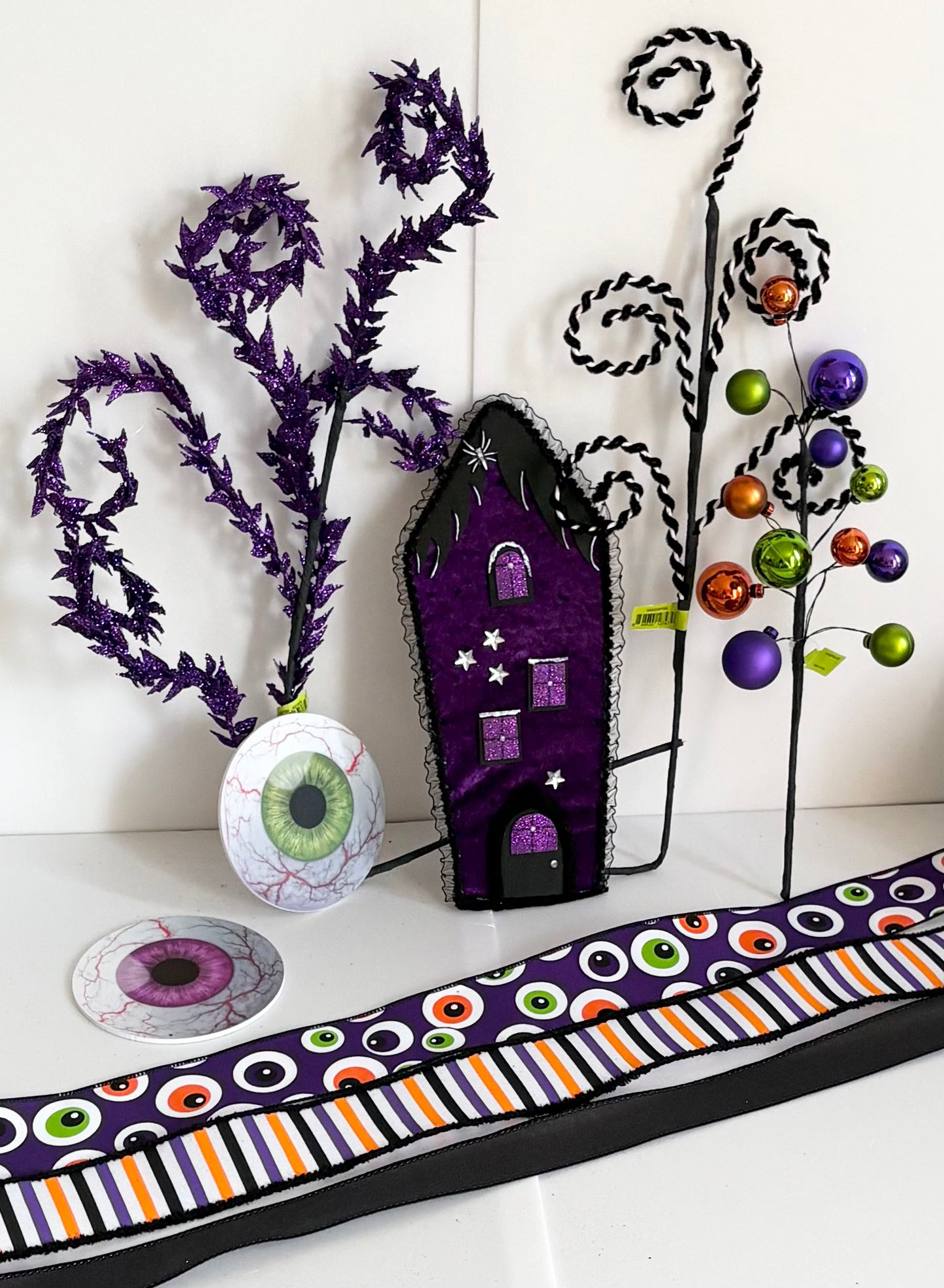 Halloween purple haunted house kit