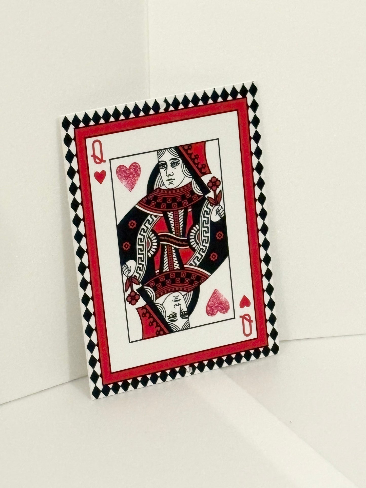 Queen of hearts sign 7.5 x 10 inches, uv protected, lightweight foamex