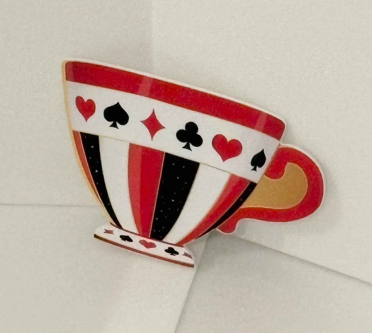 Tea cup sign 6 inches, uv protected, lightweight foamex