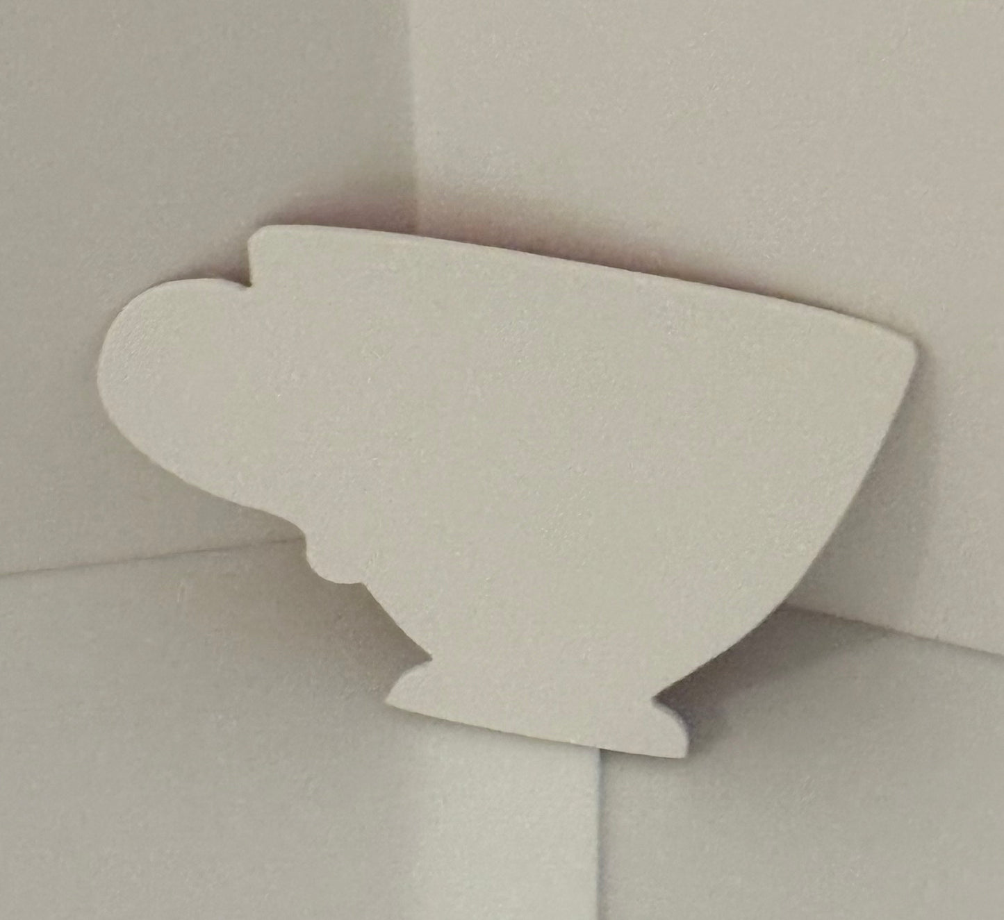 Tea cup sign 6 inches, uv protected, lightweight foamex