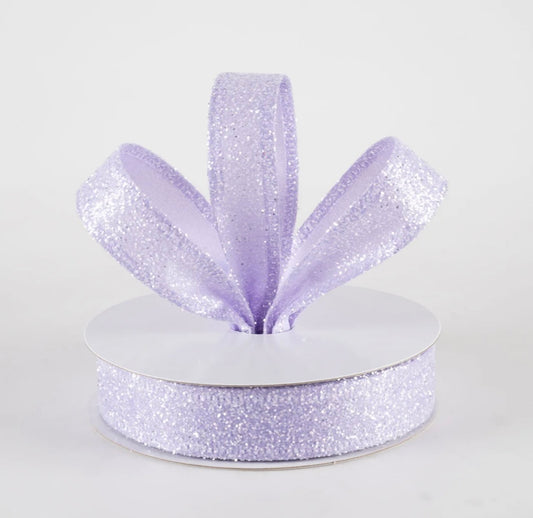 USA 7/8 lilac candy glitter satin, full roll 10 yards