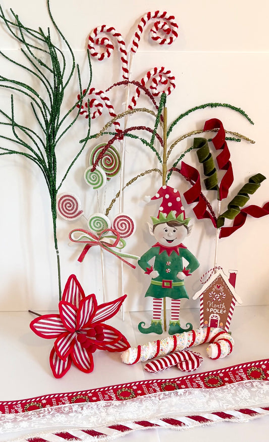 Elf sweet kit in red and green