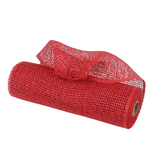 Mesh special burlap 25 cm x 10 yards red