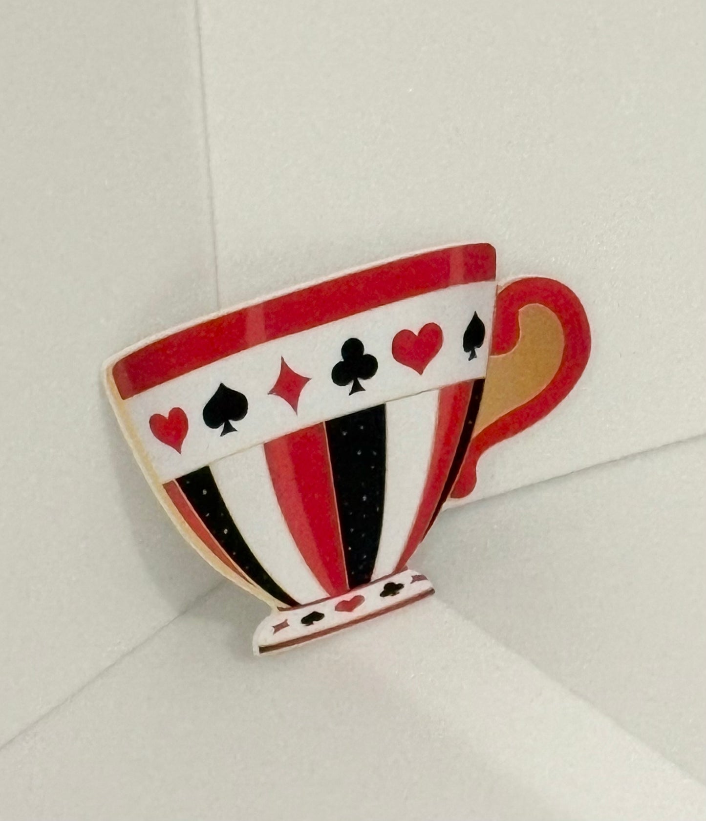 Tea cup sign 6 inches, uv protected, lightweight foamex