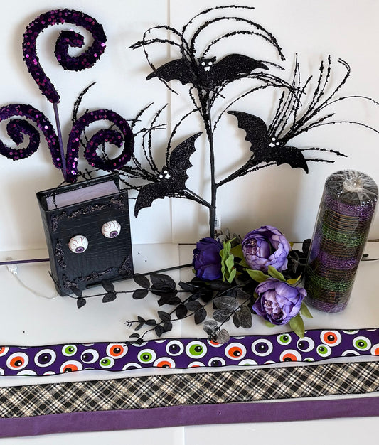 Halloween book kit purple
