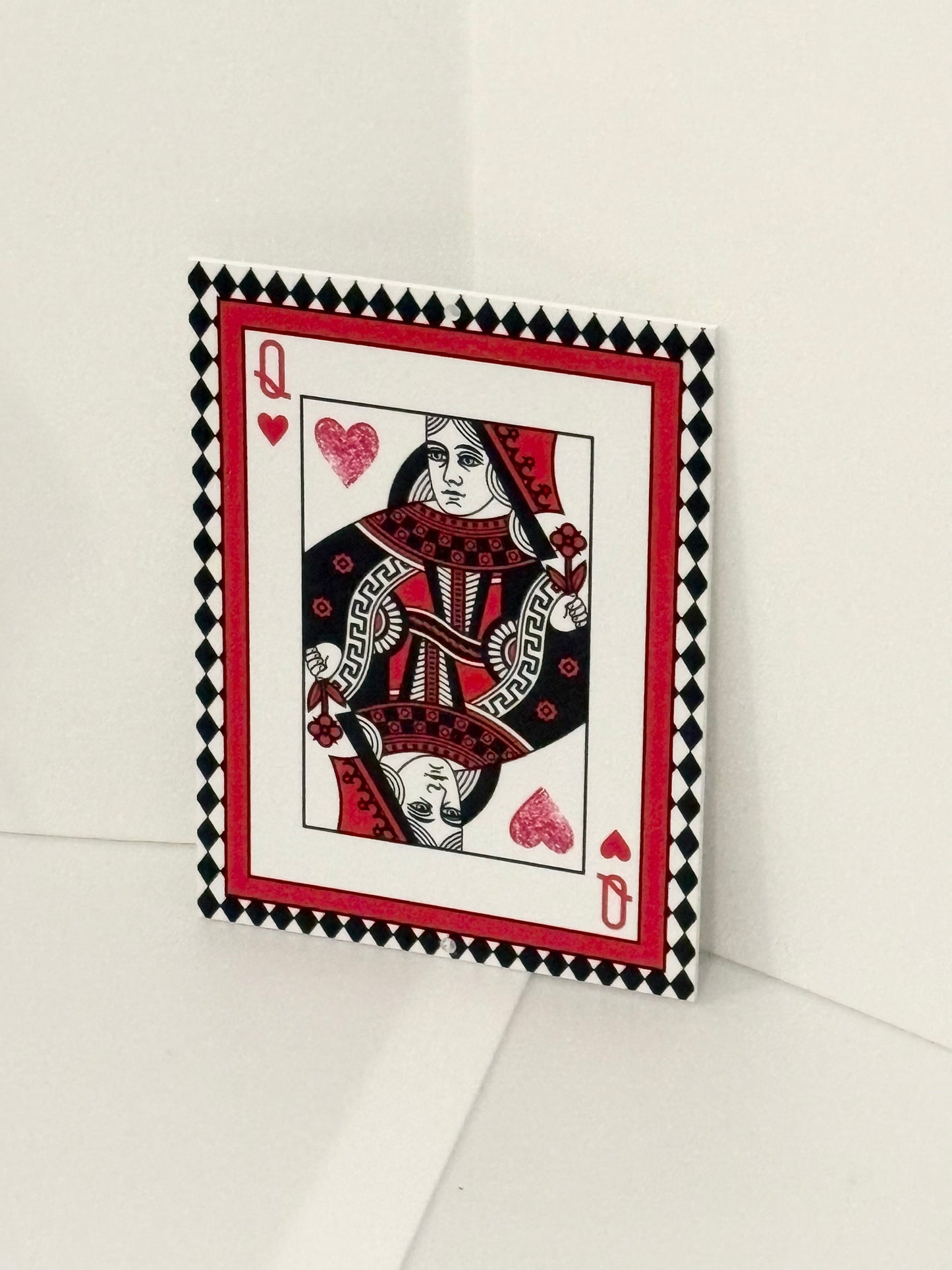 Queen of hearts sign 7.5 x 10 inches, uv protected, lightweight foamex