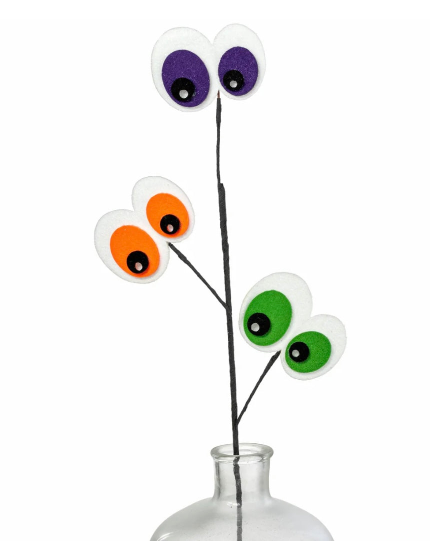 30” glittered felt eyeballs spray