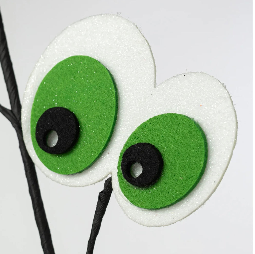 30” glittered felt eyeballs spray