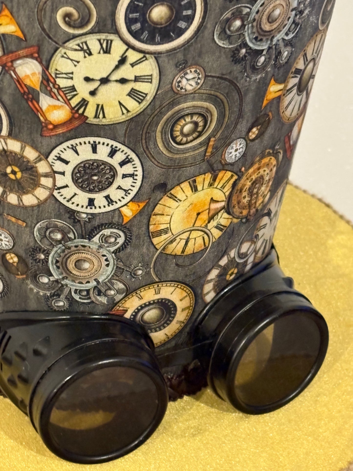 One of a kind 3 piece attachment set, top hat with arms and bust , steampunk , Spring, decoration, wreath attachment