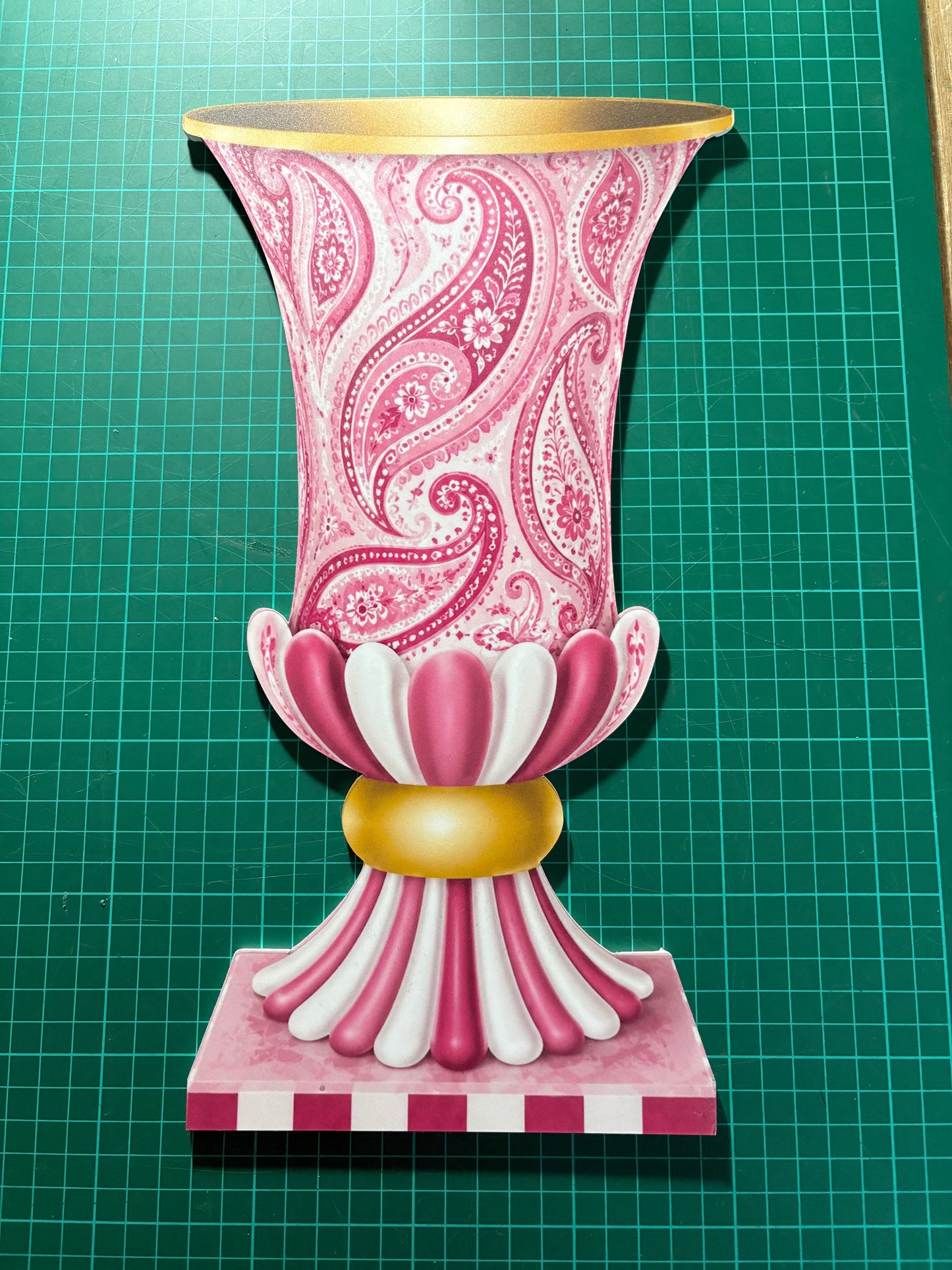 Vase plaque on its own