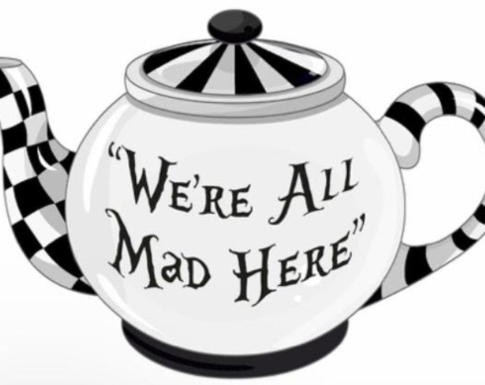 Tea pot sign 8 inches