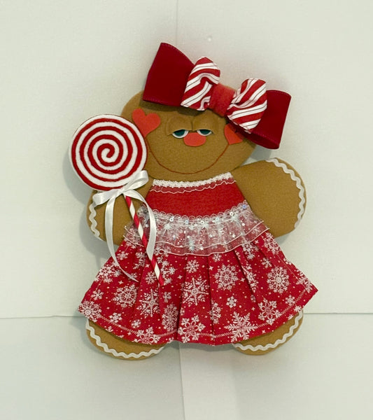Gingerbread girl attachment red
